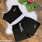 خرید ست باشگاهی دخترانه نیم تنه و شورتک اسپرت Nike - سیلین سکرت