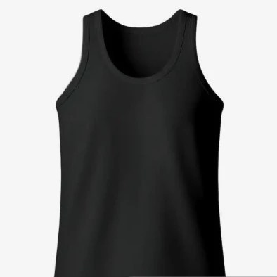 تاپ رکابی مردانه ساده نخی بند پهن`